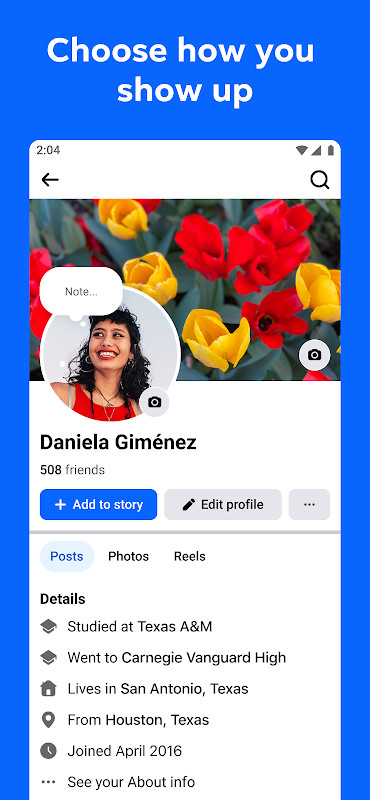 Facebook messenger chat for private conversations