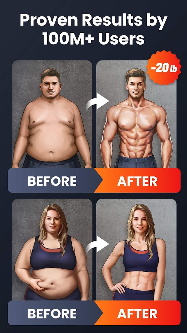Bodybuilding and strength training screen