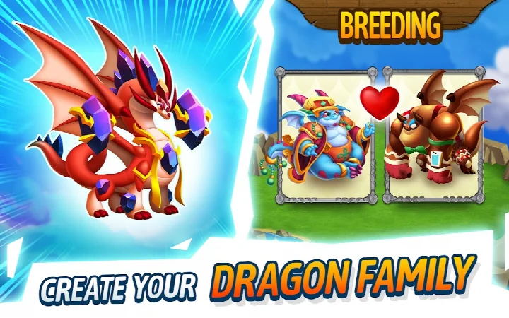 Dragon City: Mobile Adventure screenshot of an alliance chat and gift sharing interface.