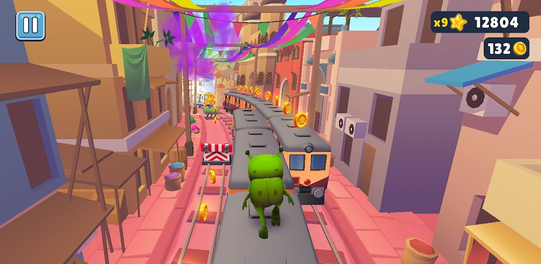 Subway Surfers character selection with Jake, Tricky and Fresh