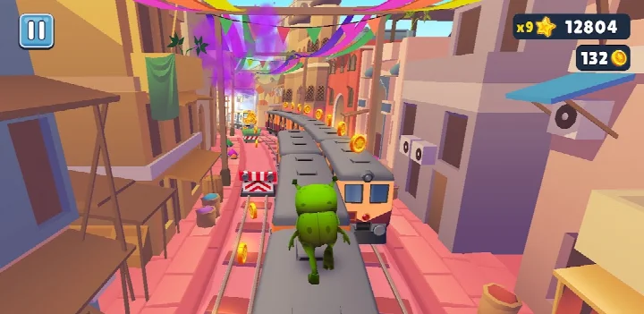Subway Surfers character selection with Jake, Tricky and Fresh
