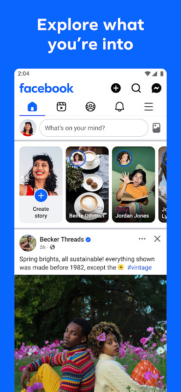 Facebook groups screen for joining communities