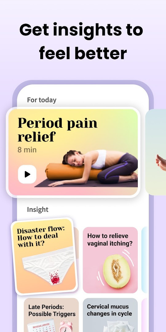 Period Calendar Period Tracker symptom and mood tracking diary