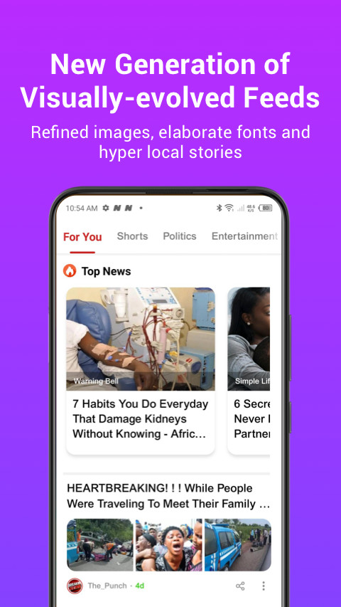 HiOS Launcher - Fast Smart Scene displaying hit songs pushed regularly