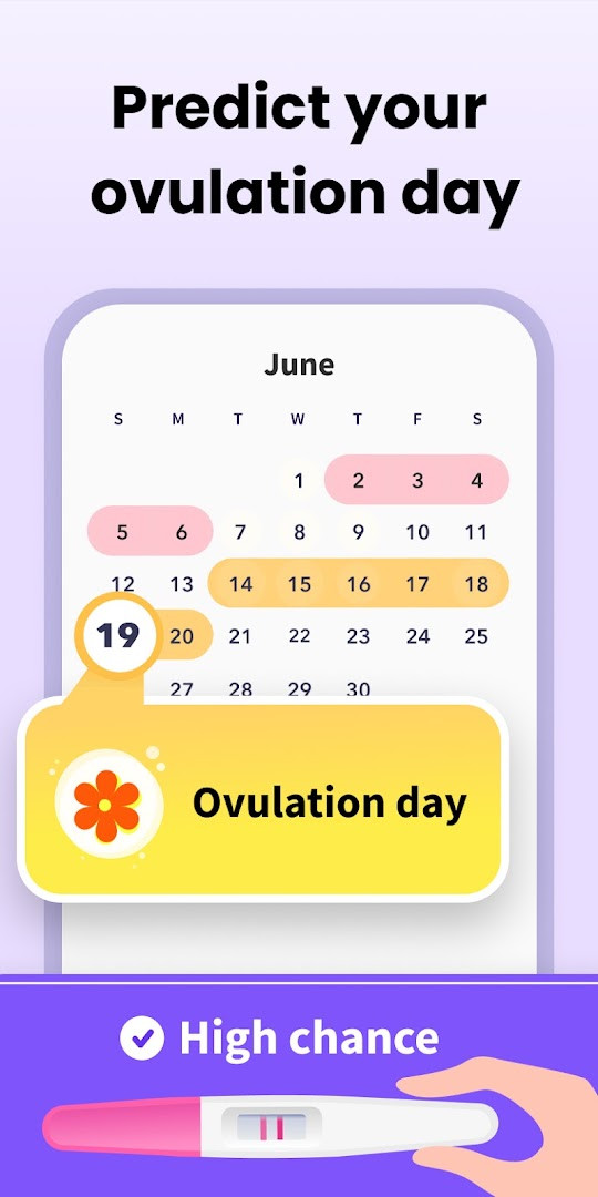 Period Calendar Period Tracker pregnancy mode showing baby size by week