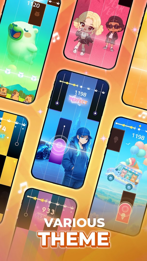 Rewards and customization screen with gifts, new songs and challenges to unlock