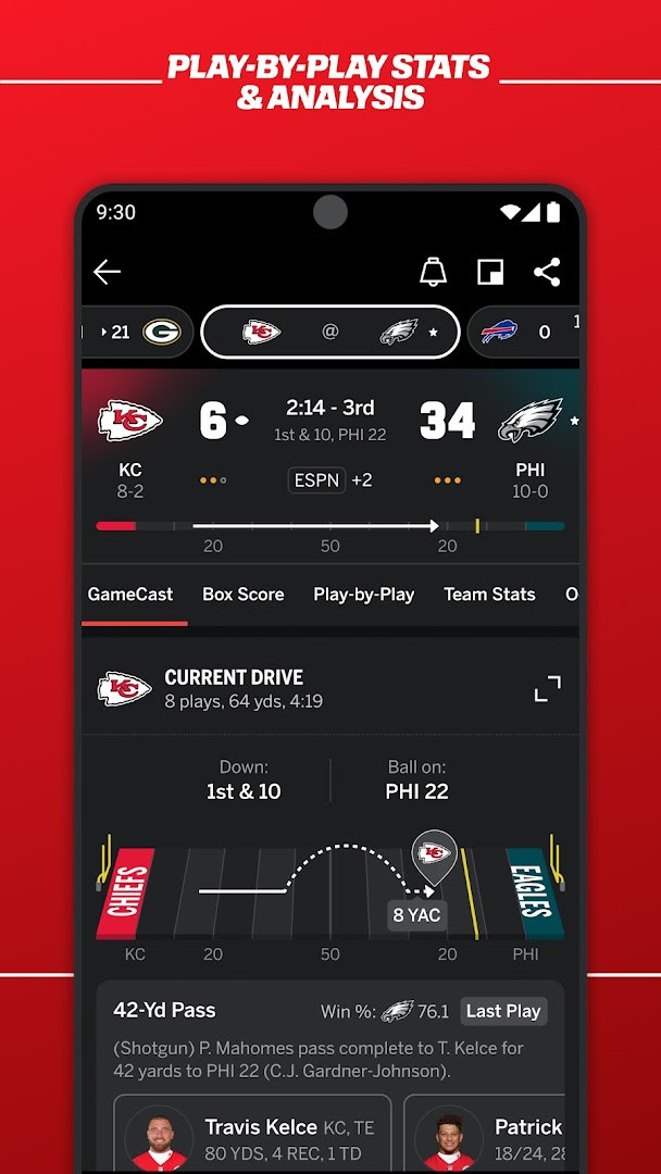 Watch tab showcasing live channels, shows, and documentaries