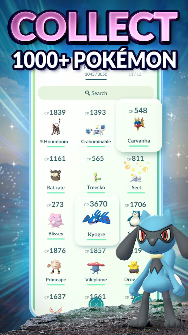 Trainer profile screen showing level, items and in-game progress