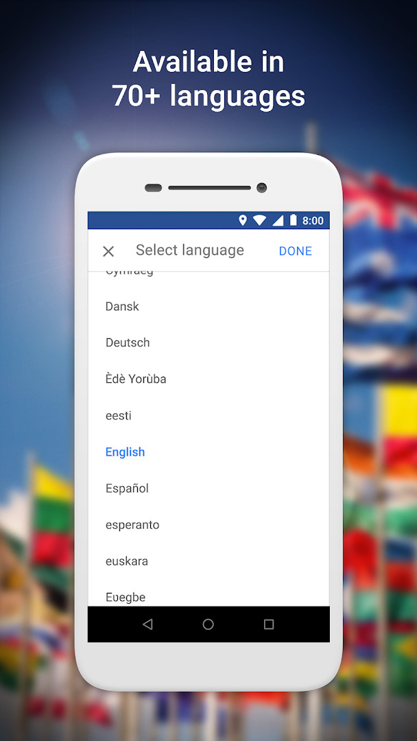 Saved places list for quickly finding spots you visit often on your mobile