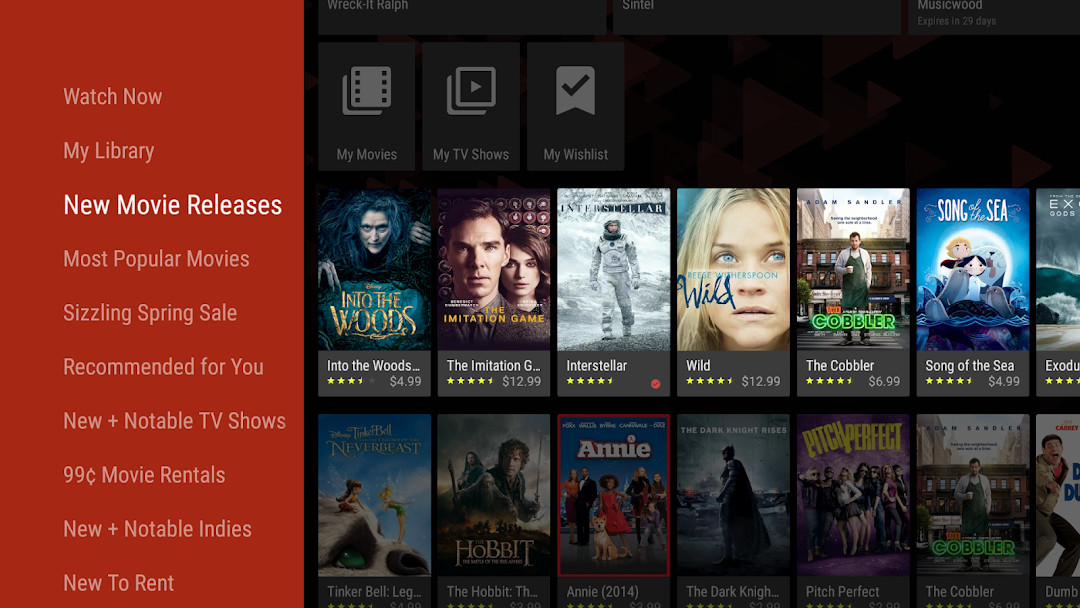Google TV remote screen letting you control your TV and type with your phone