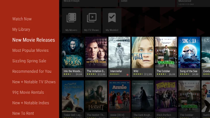 Google TV remote screen letting you control your TV and type with your phone