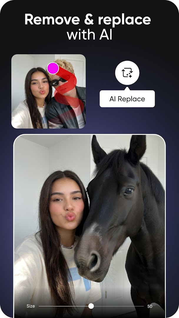 Sticker maker with a library of stickers and custom sticker creation