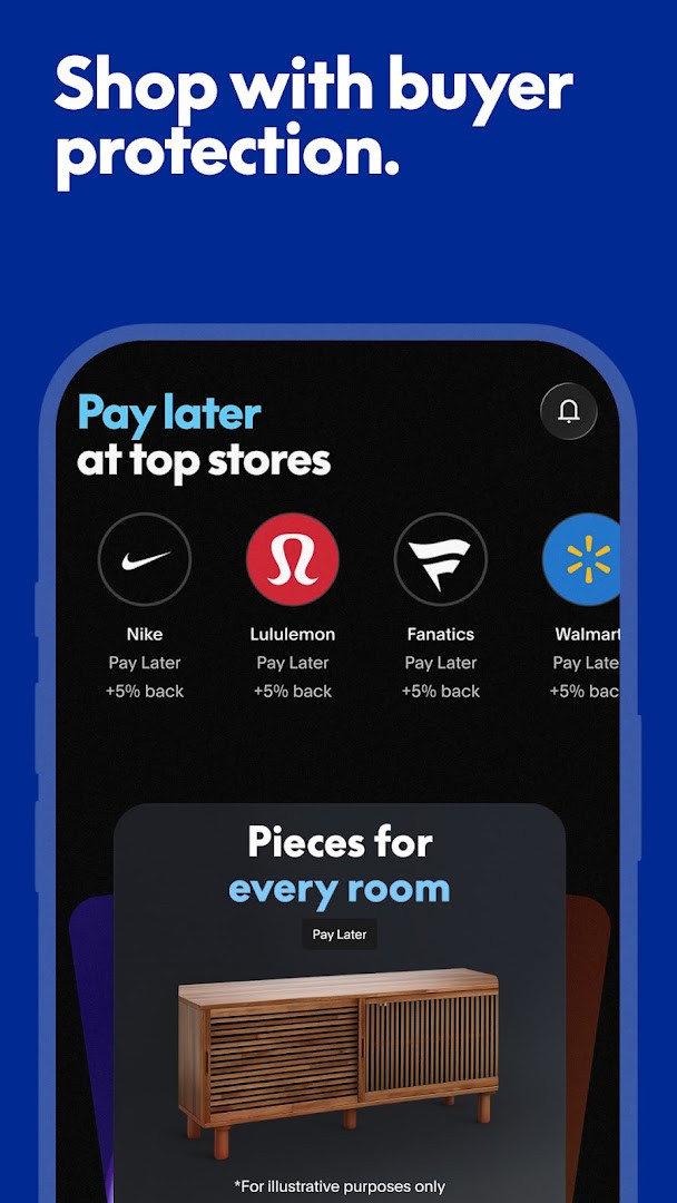 PayPal home screen showing your balance and recent activity