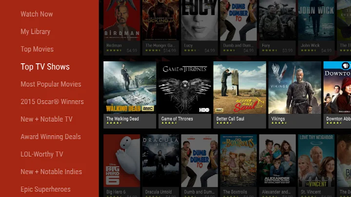 Google TV title details page with options to add a show to your watchlist