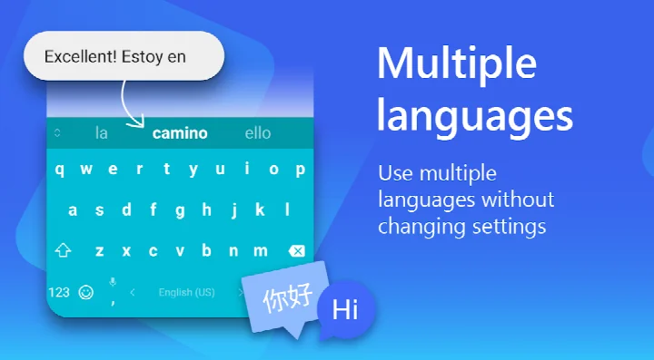 Microsoft SwiftKey AI Keyboard AI-powered text prediction and autocorrect