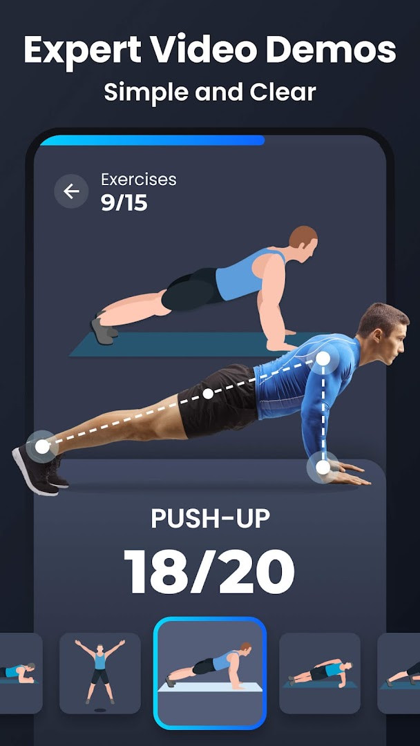 Fitness goals and achievements screen
