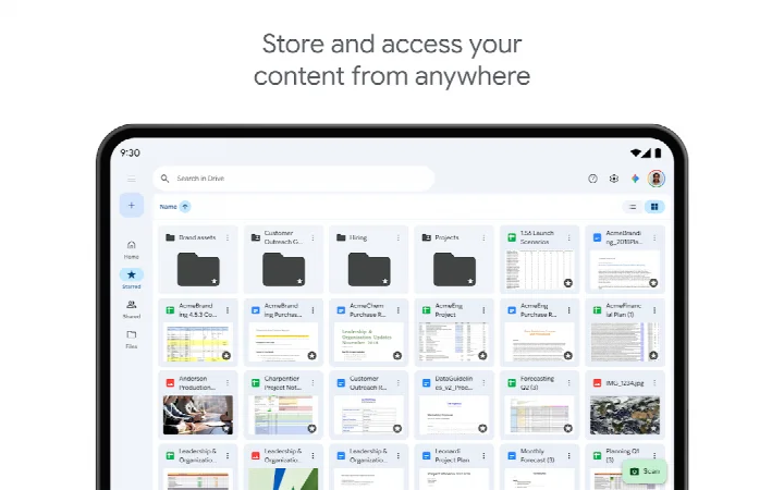 Sharing settings panel with permission options for a folder