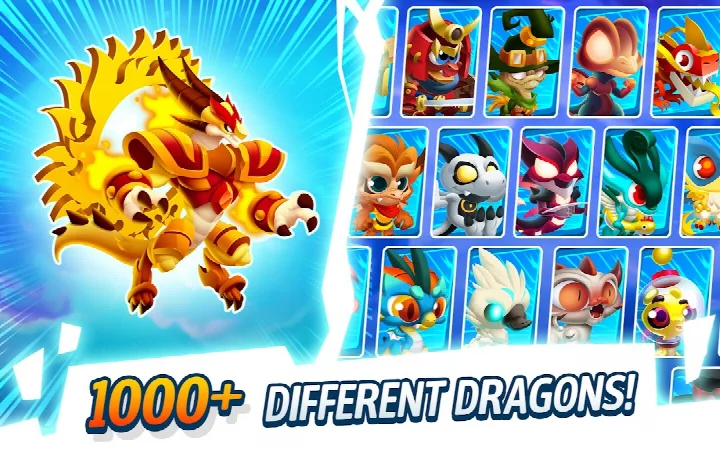 Dragon City: Mobile Adventure screenshot of the Book of Dragons collection progress.