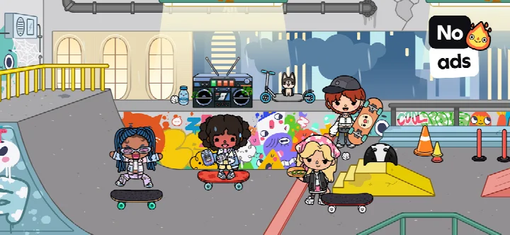 Toca Boca World screenshot of the Strange Masquerade Style Pack with spooky items