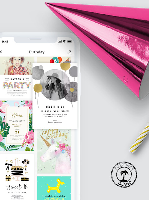 Invitation Maker: Cards & RSVP premium library of thousands of designs and watermark-free output