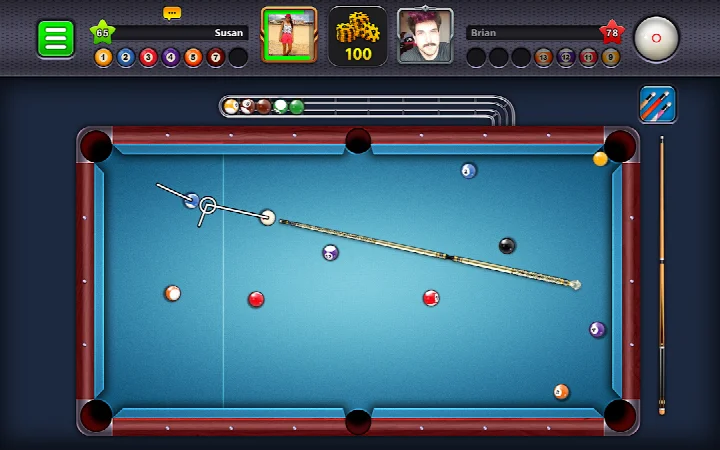 8 Ball Pool rewards screen showing daily streak progress