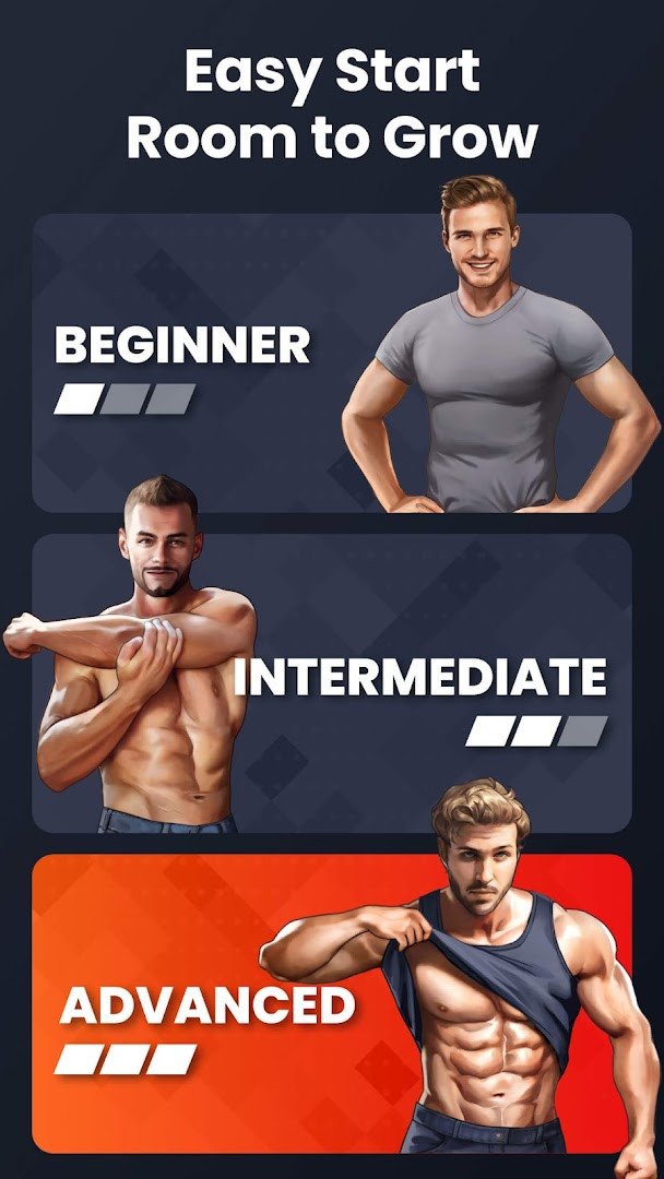 Exercise demo with animated instructions
