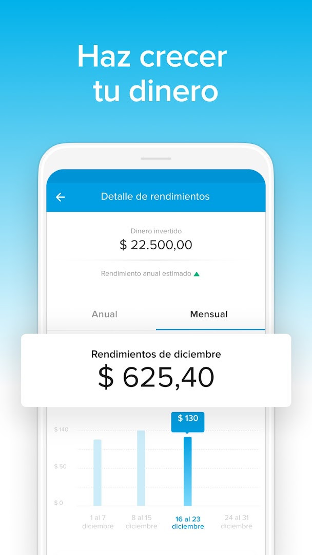 Mercado Pago: cuenta digital screen for requesting a free virtual or physical card